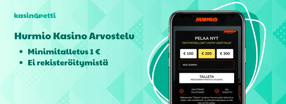 Hurmio Kasino arvostelu ja kokemuksia