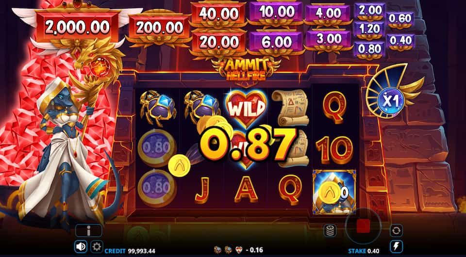 Ammit Hellfire voittava pelikierros