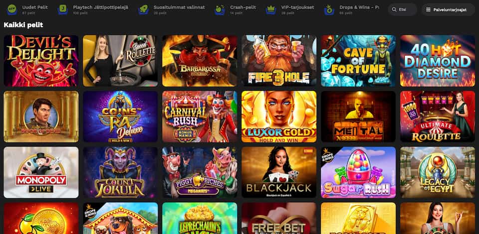 Campeonbet Casinon kaikki pelit
