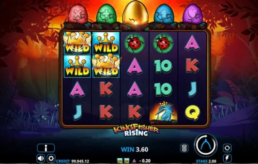 Kingfisher Rising -kolikkopelin wildit