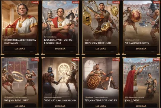 Lanista Casinolla tarjottavia kampanjoita