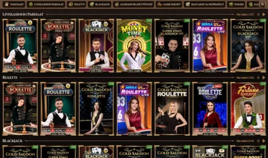 Lanista Casino live pelit
