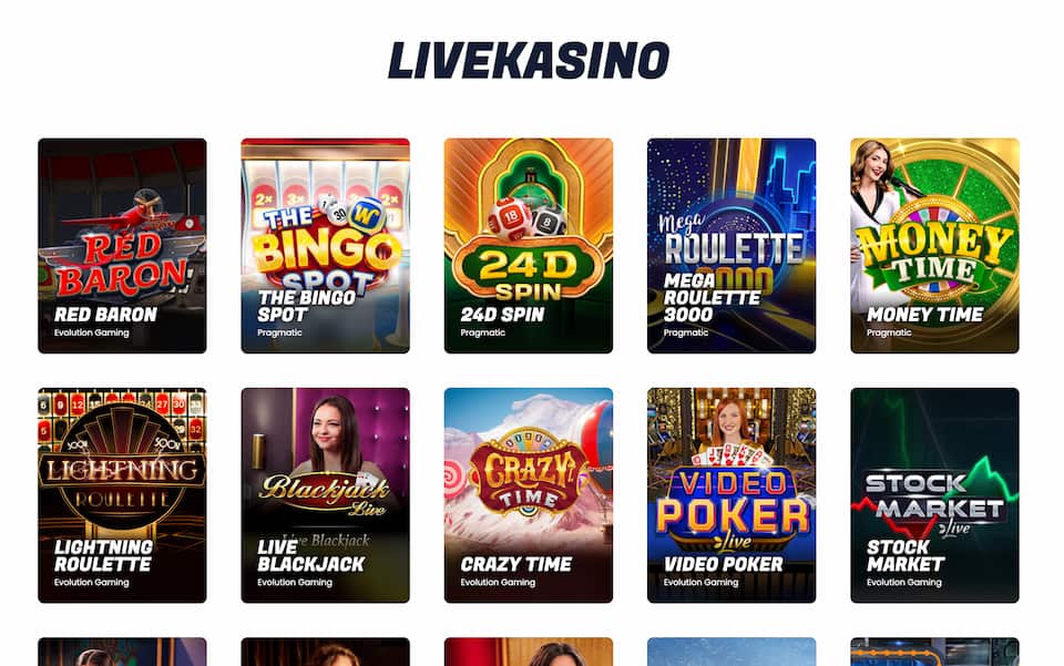 Mainio Casino livepelit