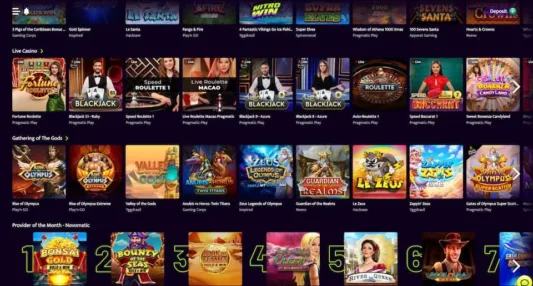 Nitrowinin live casinon tarjonta