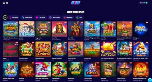 Slotzy Casinon uusimmat pelit listattuna