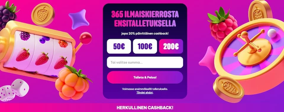 Berriez Casinon talletusikkuna ja ensitalletusbonus