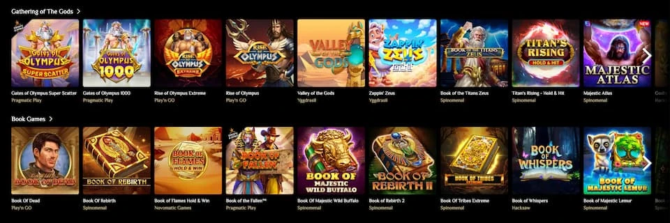 Djack Casinon pelit haettavissa teemoittain