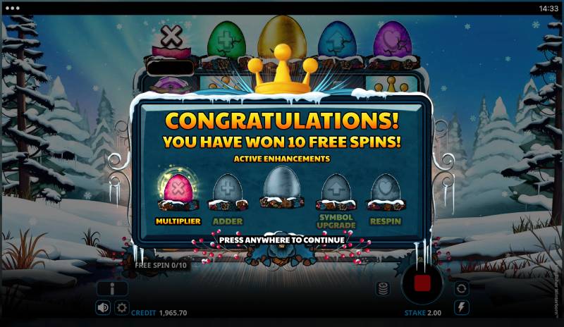 kingfisher winterborn ilmaiset pelikierrokset