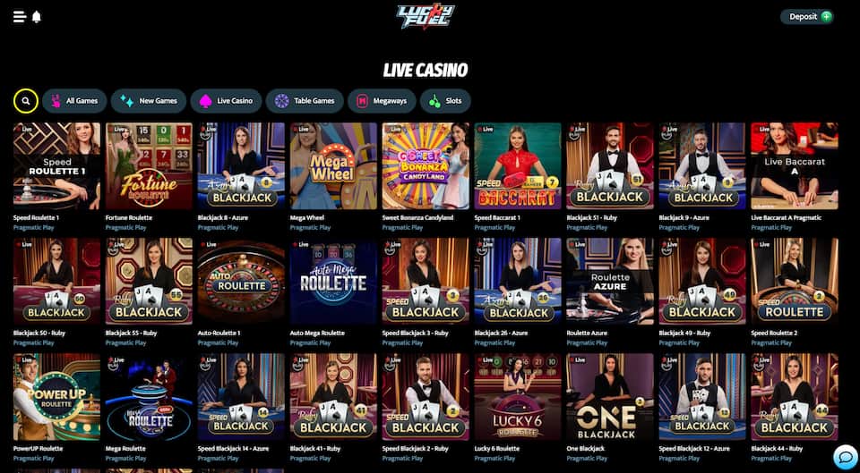 Lucky Fuel Casinon livepelit