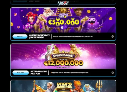Lucky Fuel Casino järjestää turnauksia