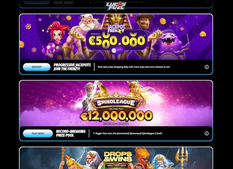 Lucky Fuel Casino järjestää turnauksia