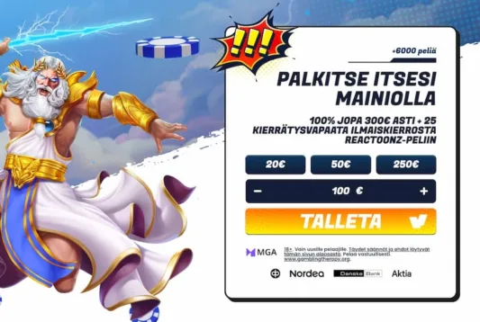 Mainio Kasinon pikatalletus suomalaisilla verkkopankkitunnuksilla