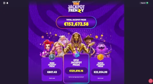 Taste Vegas tarjoaa eri suuruisia jackpot-voittoja