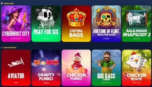 Onnela Kasinon uudet pelit