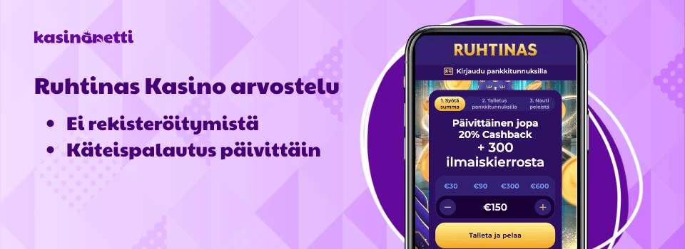 Ruhtinas Kasinolla pelaat ilman rekisteröitymistä ja lunastat käteispalautuksia