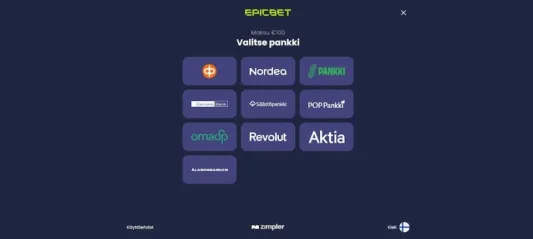epicbet vedonlyönti talletus
