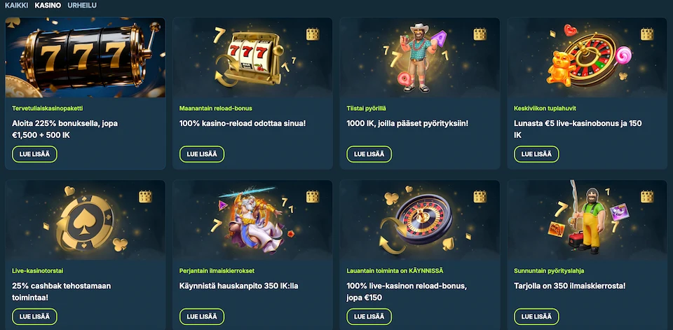 Lolo Casinon kampanjat ja tarjoukset