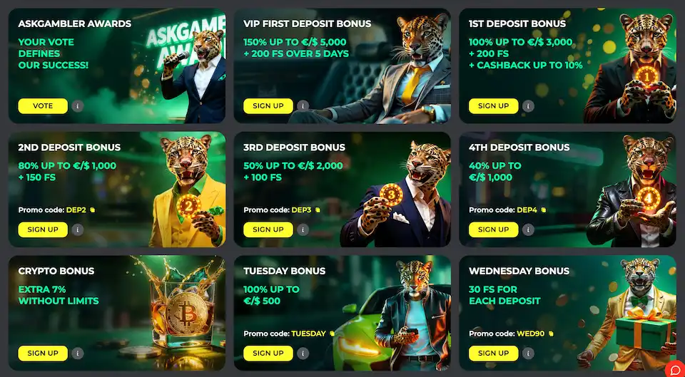 Betprimeiron laaja kirjo kampanjoita