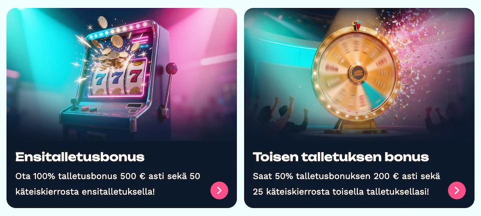 Jackburst talletusbonukset