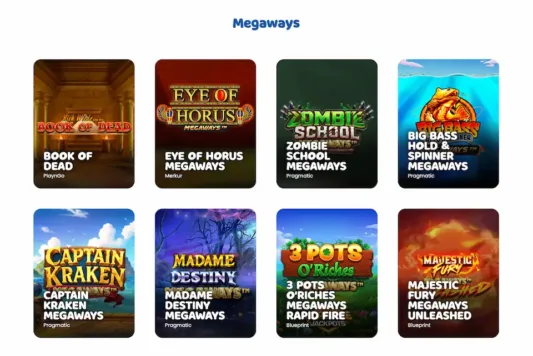 Munkkikasinolta löytyy esimerkiksi Megaways-pelejä