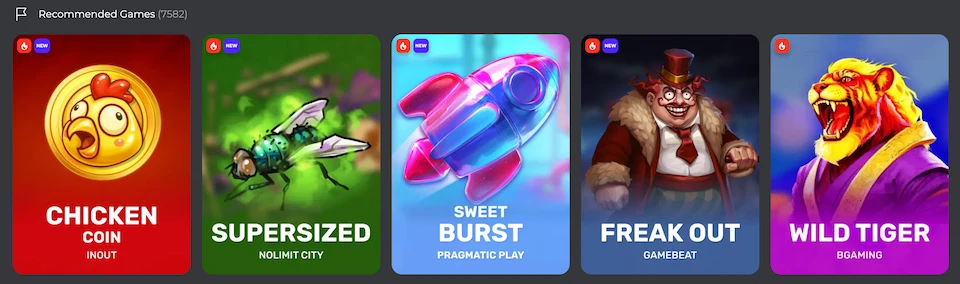 Betprimeiro Casinon suosittelemia pelejä