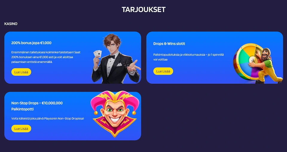 Lysa Casinon tarjoamat kampanjat