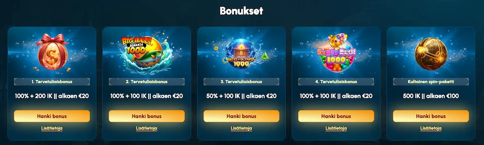 Spellwin Casino tarjoaa monipuolisesti bonuksia ja kampanjoita