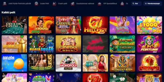 SpinTexas Casinon kaikki pelit