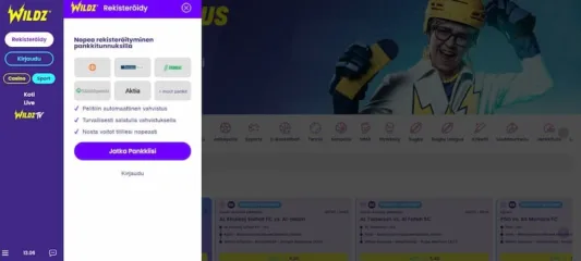 wildz vedonlyönti kirjaudu