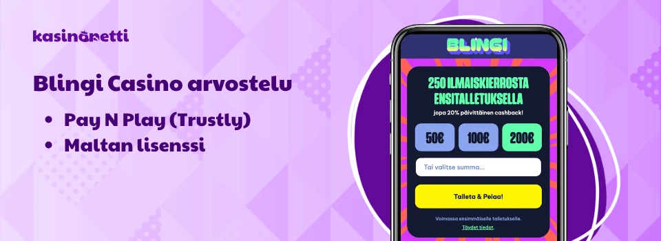 Blingi on verovapaa Trustly kasino