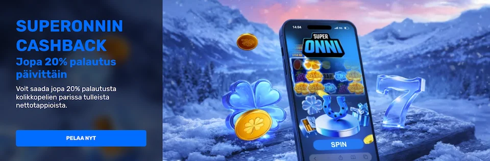 SuperOnni Kasinon päivittäinen käteispalautus