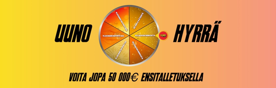 Uuno Kasinon palkintoja jakava onnenpyörä