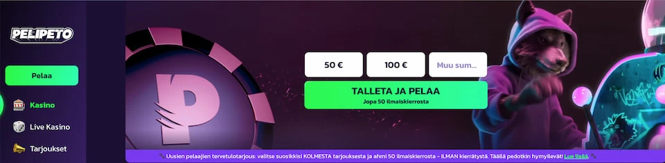 Pelipeto on kuuluu suosituinpiin virolaisiin nettikasinoihin