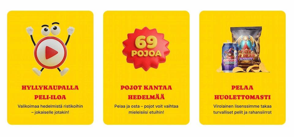 Pottila Kasinon parhaita puolia ovat laaja pelikirjasto ja huoleton pelaaminen