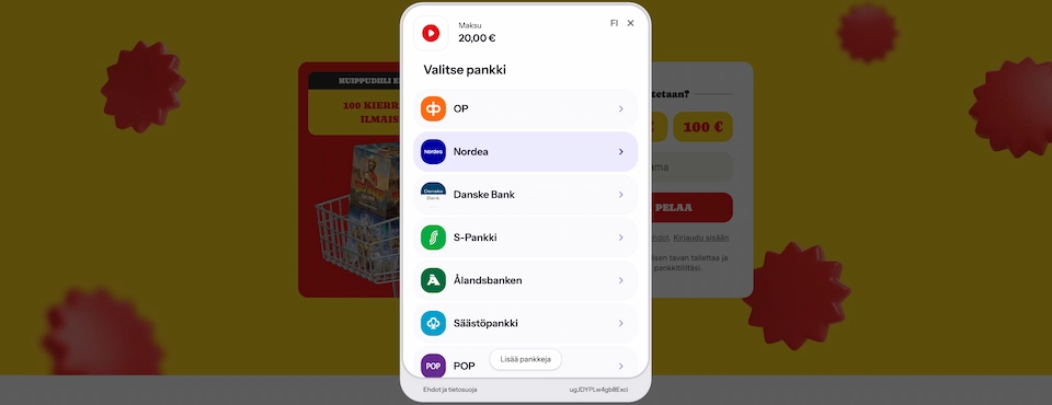 Pottila Kasinolla talletus hoituu nopeasti Viljon kautta