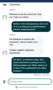 Spiidi Casino asiakaspalvelu