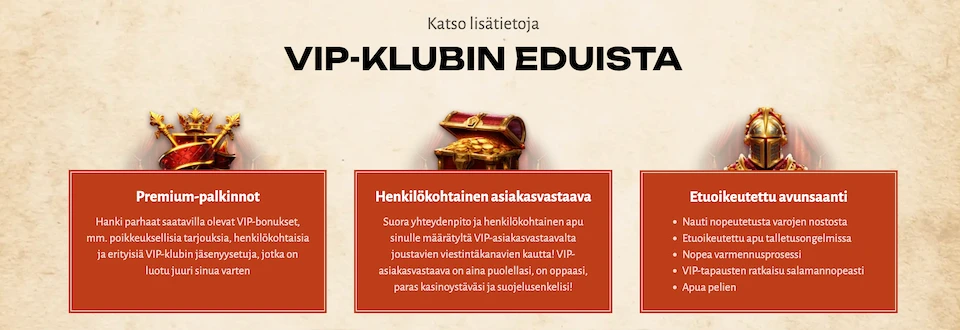 Avalon78 Casino VIP-edut