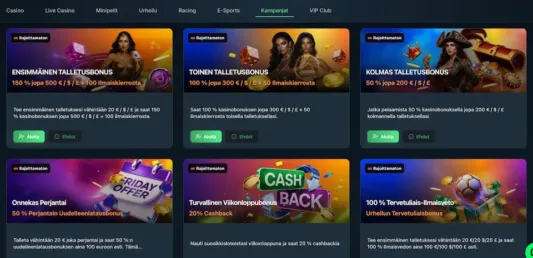 Betportal Casinon kampanjoita
