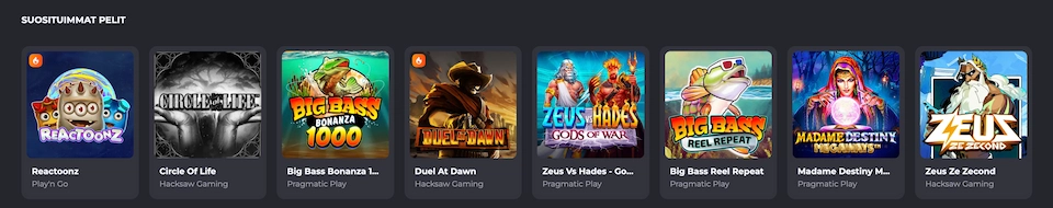 Hupislots Casinon parhaita pelejä
