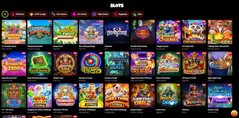 Huzzlin Casinon slotit