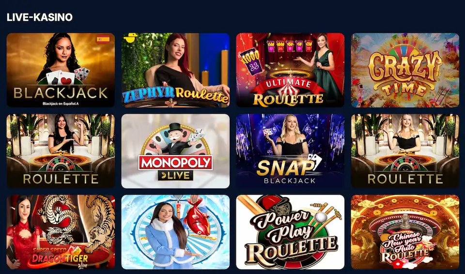 Kudosbet live casino