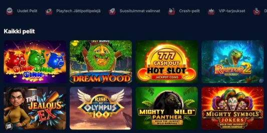 Kudosbet Casinon kaikki pelit