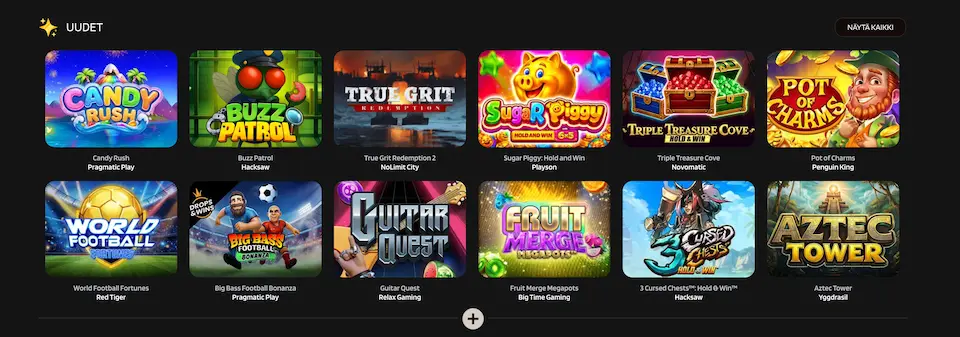 Kumobet Casinon uusimmat pelit