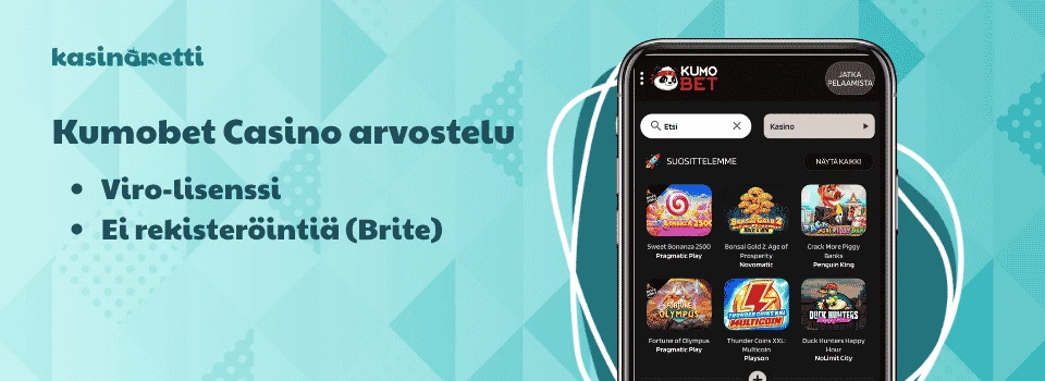 Kumobet on virolainen Brite Pay N Play -kasino