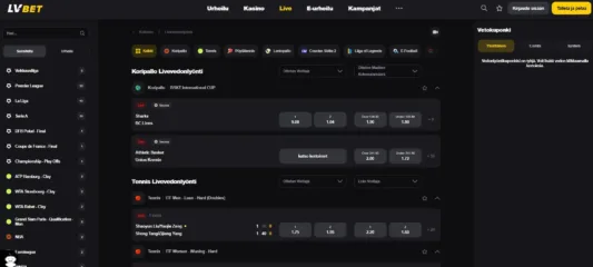 LVBet livevedonlyönti