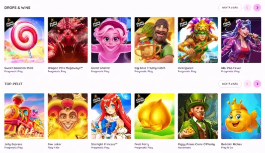 Tikkari Casino tarjoaa monipuolisesti kasinopelejä