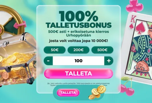 Urho Kasino mahdollistaa nopeat talletukset ilman rekisteröintiä
