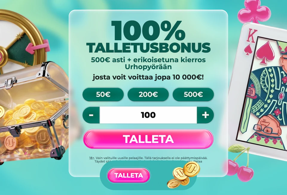 Urho Kasino mahdollistaa nopeat talletukset ilman rekisteröintiä