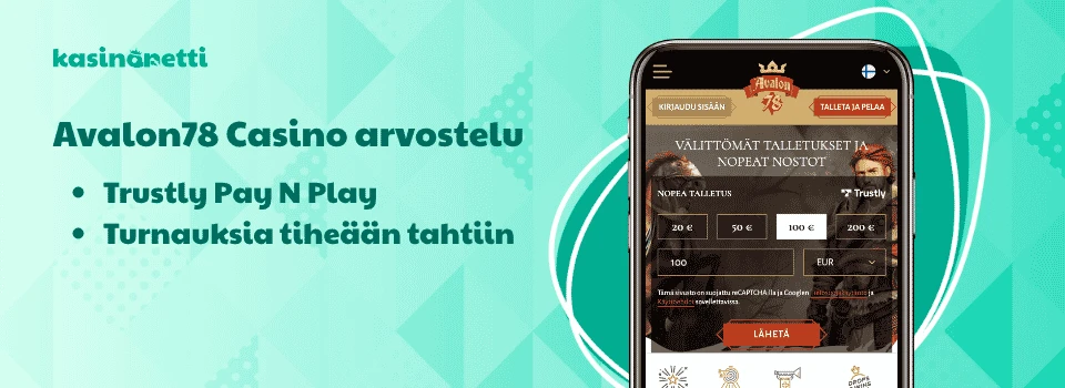 Avalon78 on Trustly pikakasino, joka järjestää turnauksia säännöllisesti