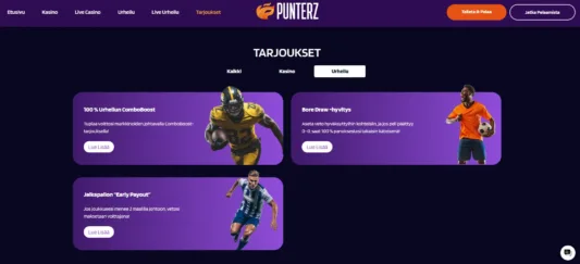 punterz vedonlyöntikampanjat